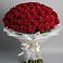 Букет 101 Красная роза Блэк Мэджик в Гигирево