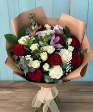 Букет цветов из:  Розы и Альстромерии в Гигирево