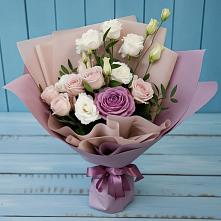 Букет цветов из:  Розы и Лизиантусы в Гигирево