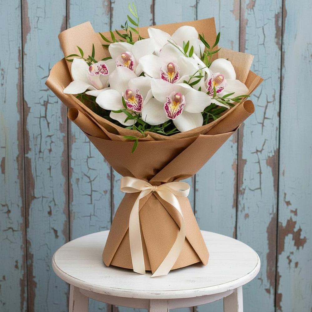Букет цветов из: Орхидеи и Розы в Гигирево