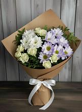 Букет цветов из:  Хризантемы и Розы в Гигирево