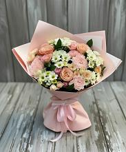 Букет цветов из:  Гвоздики, Розы и Хризантемы в Гигирево
