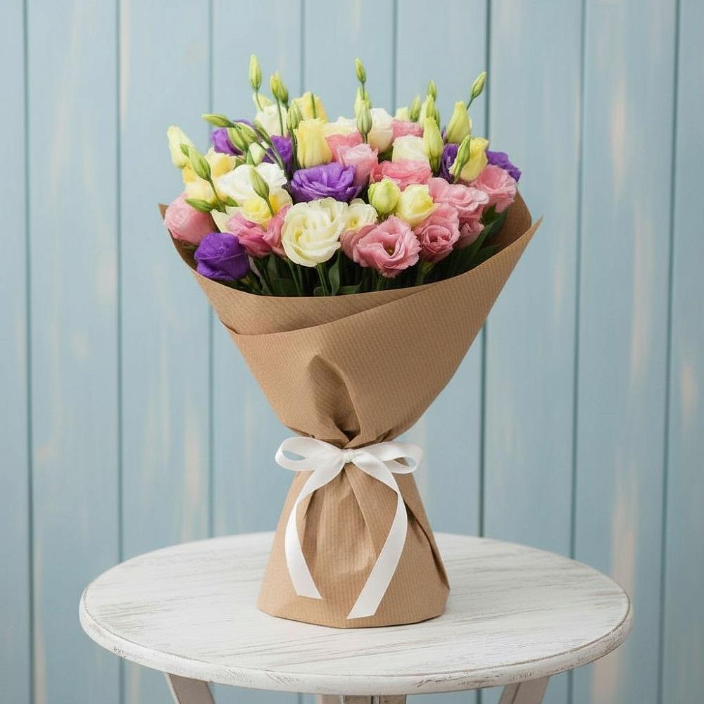 Букет цветов из: Лизиантусы в Гигирево