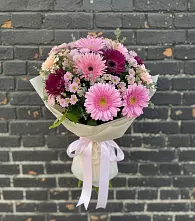 Букет цветов из:  Герберы и Хризантемы в Гигирево