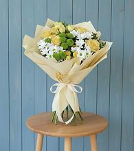 Букет цветов из:  Хризантемы и Розы в Гигирево