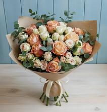 Букет цветов из:  Альстромерии и Розы в Гигирево