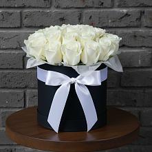 Цветочная композиция из Розы в шляпной коробке #REPLACE_PRED# Гигирево